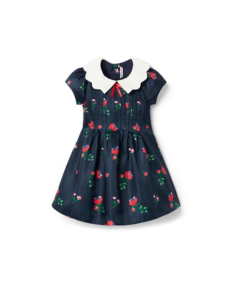 Janie and Jack Girls' The Pintuck Floral Dress - Baby, Little Kid, Big Kid