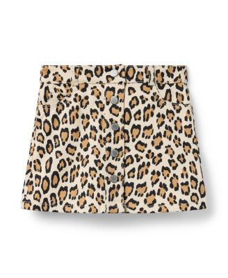 Girls' Leopard Button Skirt - Baby, Little Kid, Big Kid