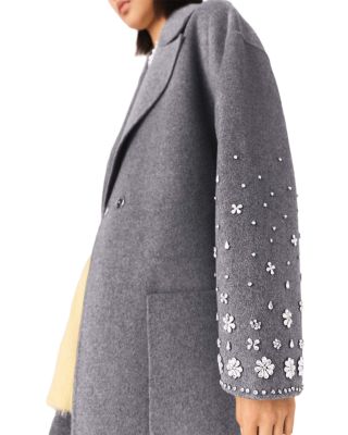 Double Faced Rhinestone Coat