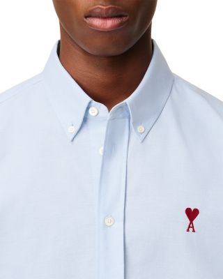 Classic Long Sleeve Shirt Button Down Collar With Embroidered ADC