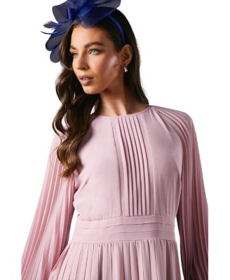 Placement Print Pleat Dress