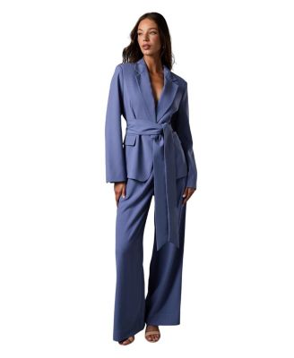 Wrap Tie Front Blazer