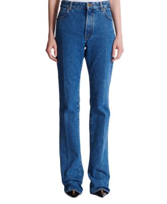 Straight-Leg Denim Jeans in Blue