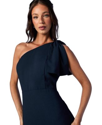 One Shoulder Maxi Bridesmaid Dress