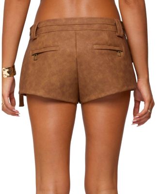 Washed Micro Cargo Shorts