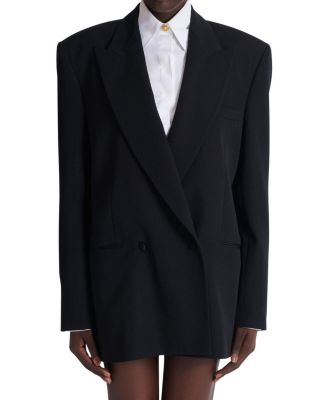 Oversized Grain De Poudre Jacket