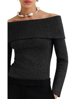 Cirella Knitted Off Shoulder Top