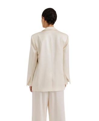 Liv Satin Wrap Blazer