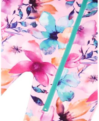 Girls' One-Piece Flower Thermal Underwear - Baby