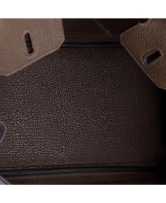 Birkin 25 Handbag Brown Togo with Gold Hardware