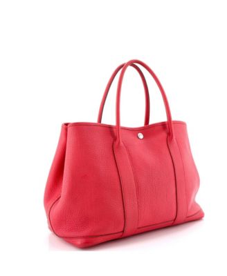 36 Garden Party Tote Leather