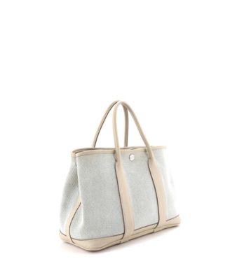 30 Garden Party Tote Toile and Leather