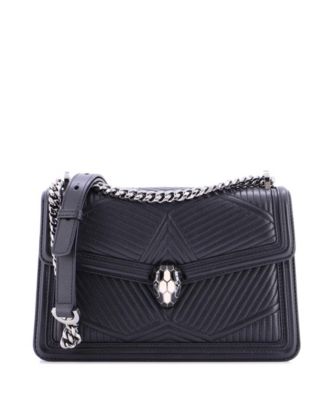  Small Serpenti Diamond Blast Shoulder Bag Quilted Leather