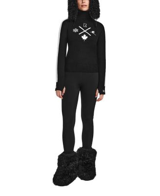  Elizabeth Knit Ski Motif Turtleneck