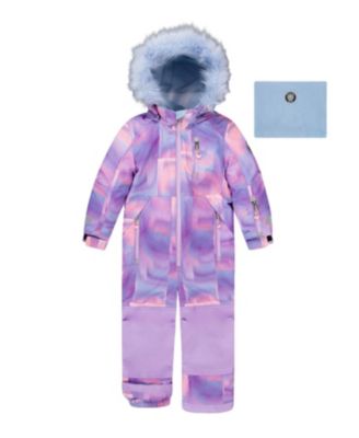 Girls' One-Piece Geo Play Snowsuit - Little Kid