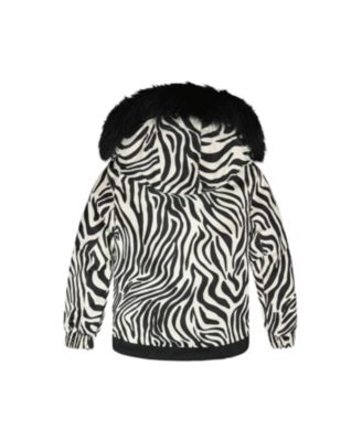  Girls' Two-Piece Zebra Play Snowsuit - Big Kid