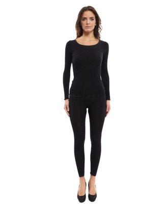  Ribbed Wool & Silk Leggings