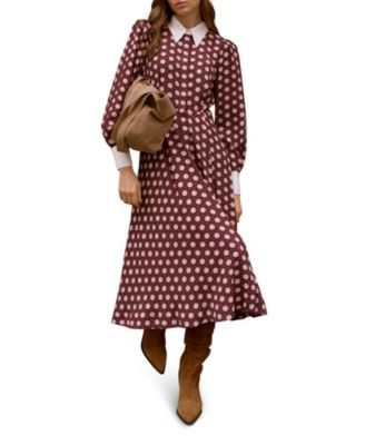 Women's Geo Print Midi Dress