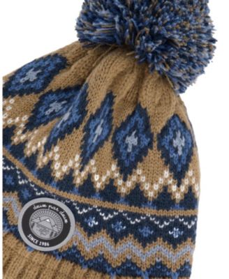  Boys' Lined Peruvian Knit Fluffy Pompom Hat - Baby