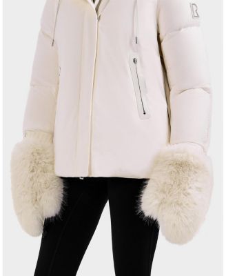  Bella Faux Fur & Leather Mittens