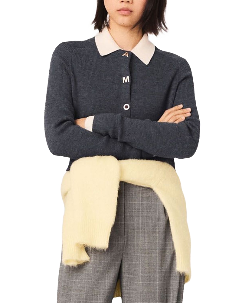 Maje Amour Wool Cardigan