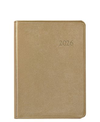  2026 Goatskin Leather Weekly Notebook