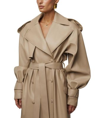  The Icon PU Leather Coat