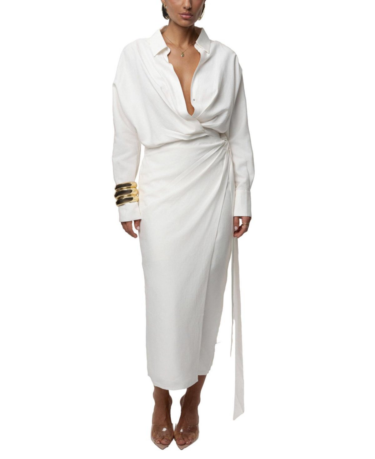 Skyline Wrap Midi Dress