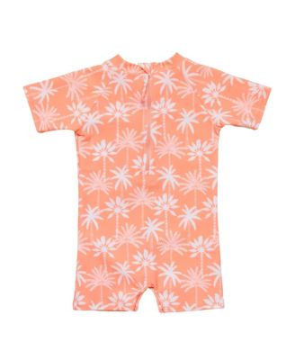 Cali Palms Recycled Short Sleeve Sunsuit - Baby