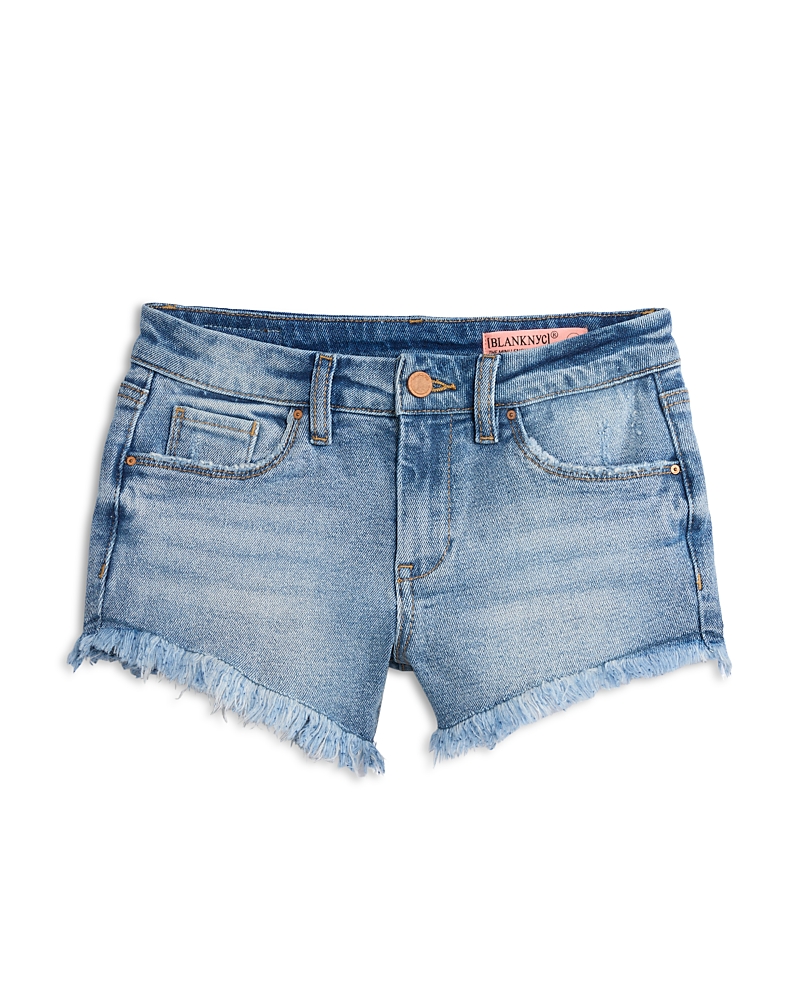 Blanknyc Girls' Frayed Denim Shorts in Sassy - Big Kid