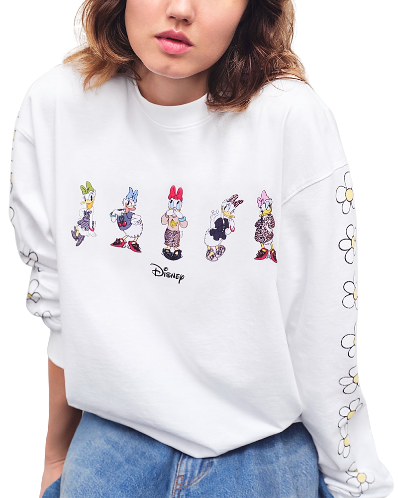 Ganni Daisy Duck Graphic Long Sleeve Tee