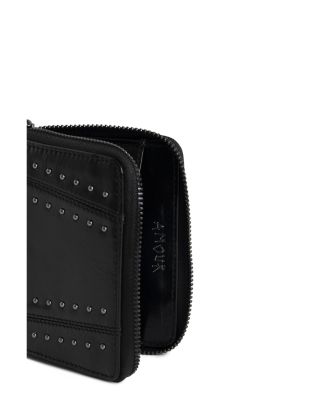 Mini ZV Studded Vintage Patent Leather Wallet