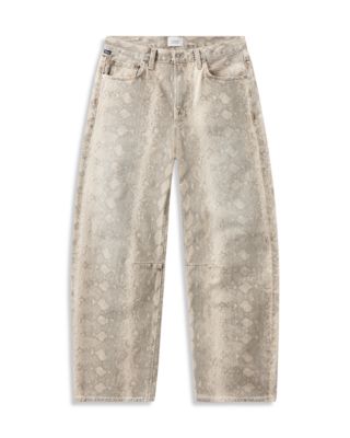 Miro Barrel Leg Jeans in Python