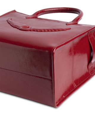 Angel XS Crinkled Patent Leather Tote