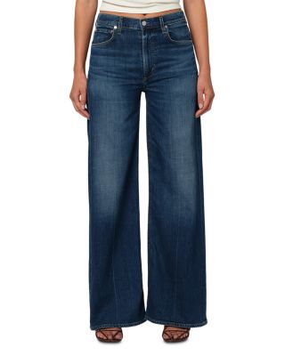 Lyra Wide Leg Jeans in Elm