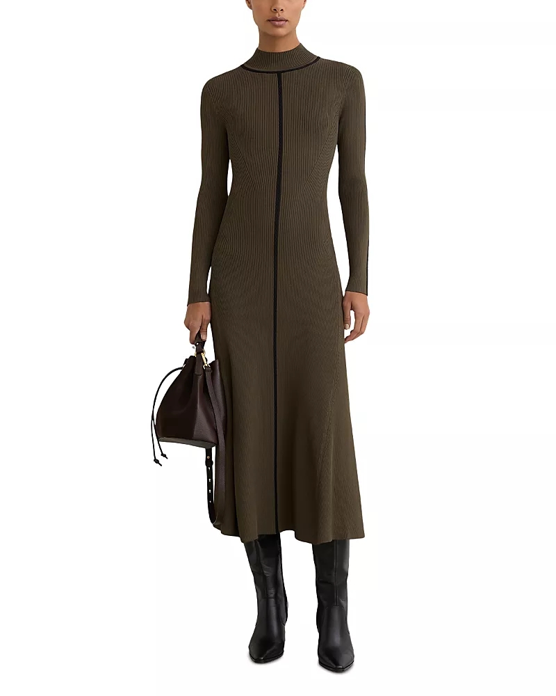 Reiss Polly Knitted Midi Dress