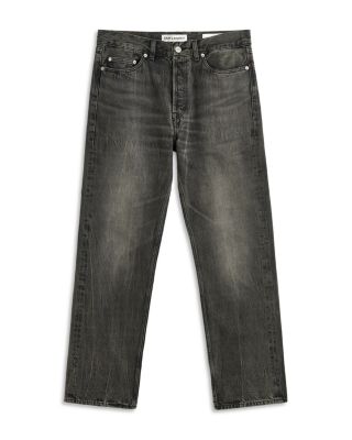 First Cut Regular Straight Fit Jeans in Graphite Wave Selvedge