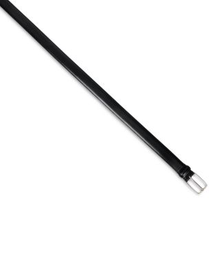 Rectangular Buckle Leather Belt