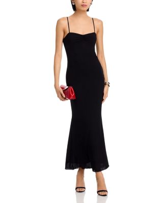 Solid Mesh Maxi Dress - Exclusive