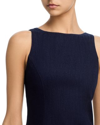 Denim Drop Waist Mini Dress - Exclusive