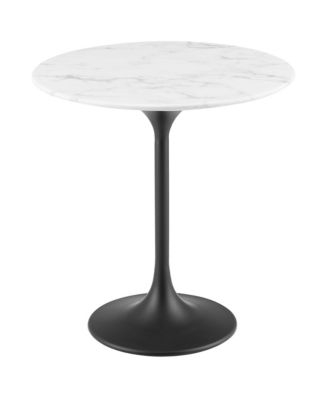 Lippa Round Artificial Marble Side Table