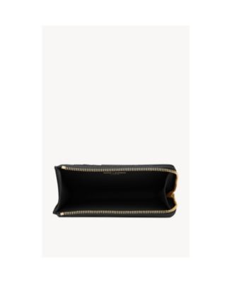 Cassandre Bijou Zip Card Case in Grain De Poudre Leather
