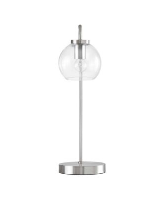  Silo Glass Globe Glass and Metal Table Lamp