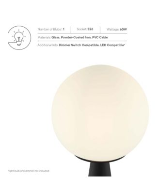 Apex Glass Globe Glass Table Lamp