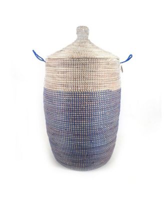 Dou Lid Two Tone Storage Basket, 30"