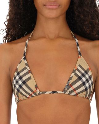 Sadie Check Bikini Top