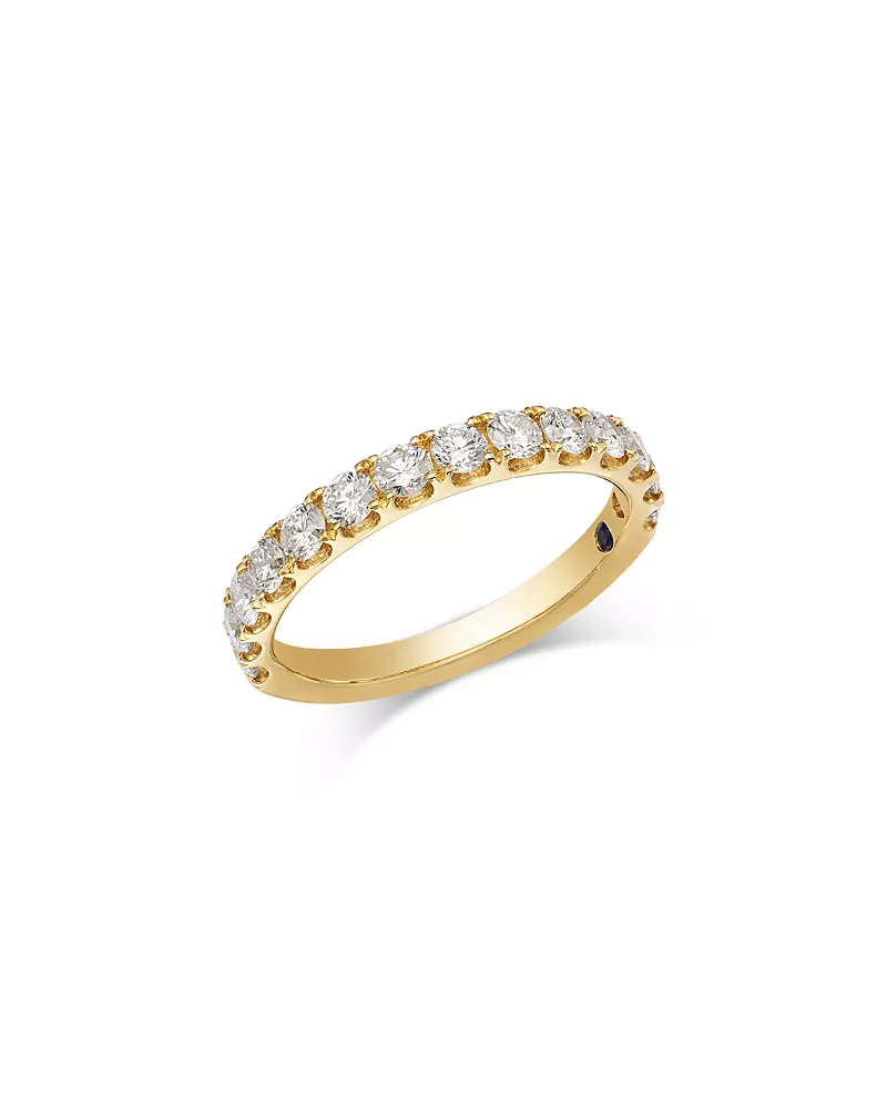 Bloomingdale's Fine Collection Luxe Collection Certified Lab Grown Diamond Band in 18K Yellow Gold, 1 tcw
