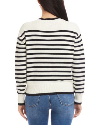 Stripe Cardigan Sweater 