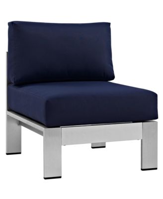 Shore Outdoor Patio Aluminum Sectional Sofa, Set of 3