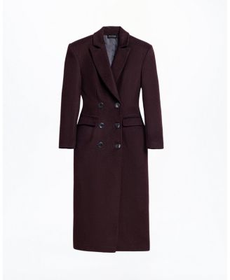 Tailored Double-Breasted Maxi Coat
